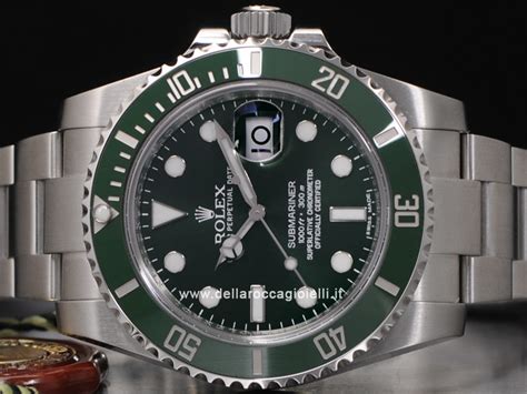 rolex submariner verde caratteristiche|rolex submersible ceramica.